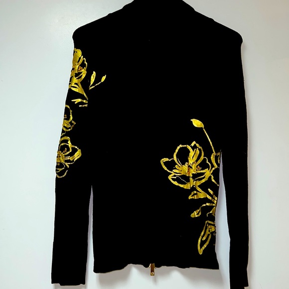 CACHE ZIPPERED SWEATSHIRT IN CHOCOLATE BROWN - Picture 5 of 7